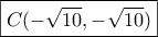 \boxed{C(-\sqrt{10},-\sqrt{10})}