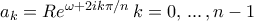 a_k= Re^{\omega + 2ik\pi / n} \, k=0, \, ... \, , n-1