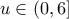 u \in (0,6]