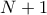 \displaystyle{N+1}