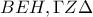 BEH,\Gamma Z\Delta