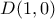 D(1, 0)