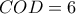 COD=6