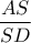 \dfrac{AS}{SD}