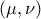 \left(\mu ,\nu  \right)