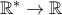 \mathbb{R^{*}}\rightarrow \mathbb{R}