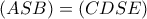 (ASB)=(CDSE)