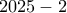 2025-2