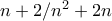 n+2/n^2+2n
