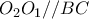 O_{2}O_{1}//BC