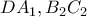 DA_1, B_2C_2