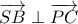 \overrightarrow {SB}\perp \overrightarrow {PC}