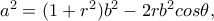 a^2=(1+r^2)b^2-2rb^2cos\theta ,