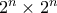 2^n \times 2^n