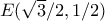 E(\sqrt{3}/2,1/2)