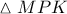 \vartriangle MPK