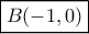 \boxed{B( - 1,0)}