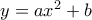 y=ax^2+b