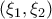 (\xi _{1},\xi _{2})